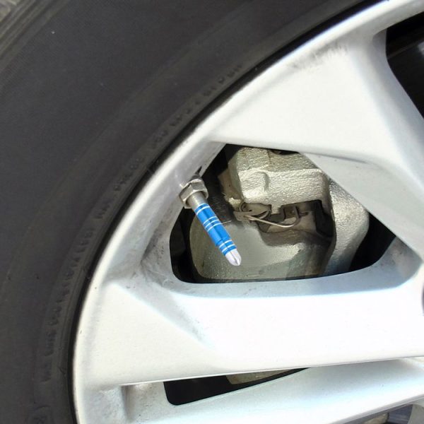 4 PCS Long Bullet Shape Gas Cap Mouthpiece Cover Tire Cap Car Tire Valve Caps (Baby Blue) - Image 5