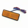 2 PCS Motorcycle Car Trailer DC 12-15V 24-LED Indicator Lamp Reflector Rectangle Marker Tail Light, Light Color: Red (Steady + Flash Lighting) (Yellow) - Image 2