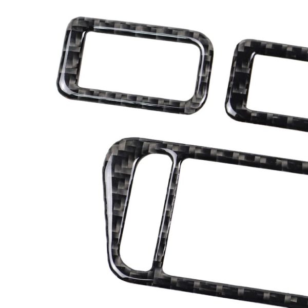 Car Carbon Fiber Window Lift Panel Decorative Sticker for Volkswagen Golf 7 2013-2017, Left Drive - Image 3