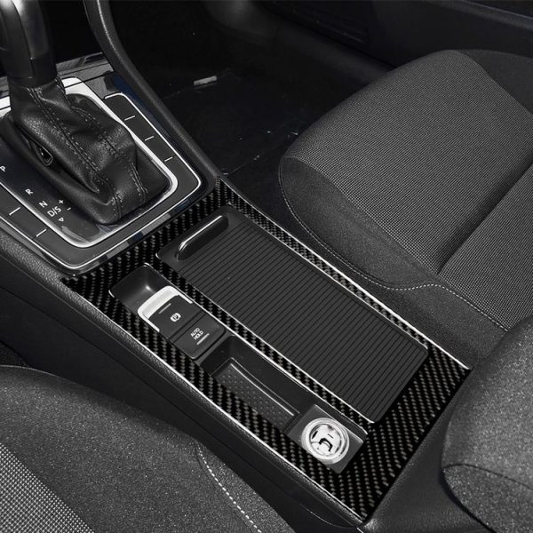 Car Carbon Fiber Water Cup Panel Decorative Sticker for Volkswagen Golf 7 2013-2017, Left Drive - Image 6