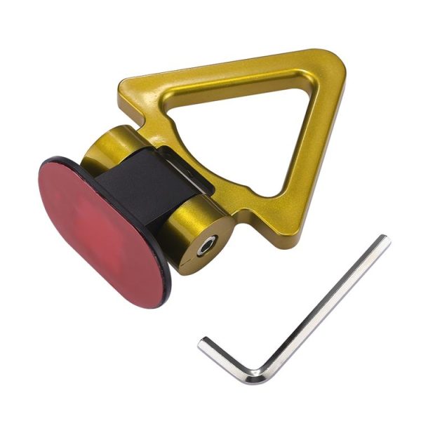 Car Truck Bumper Triangle Tow Hook Adhesive Decal Sticker Exterior Decoration (Yellow) - Image 5