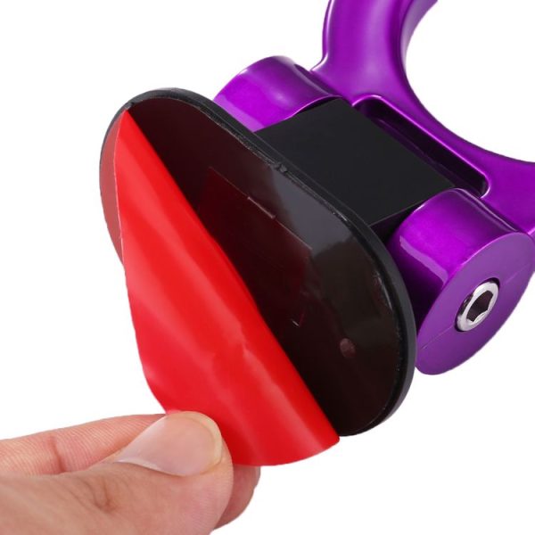 Car Truck Bumper Round Tow Hook Ring Adhesive Decal Sticker Exterior Decoration (Purple) - Image 4