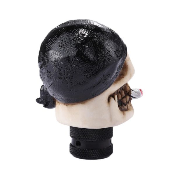 Pirate Skull Shaped Universal Vehicle Car Shifter Cover Manual Automatic Gear Shift Knob (Black) - Image 4