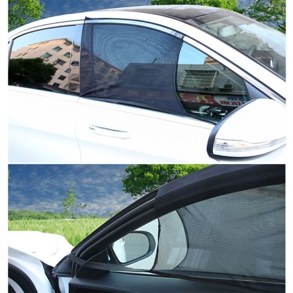 2 PCS Car Front Window Net Yarn Sunscreen Insulation Window Sunshade Cover, Size: 75*50cm - Image 10