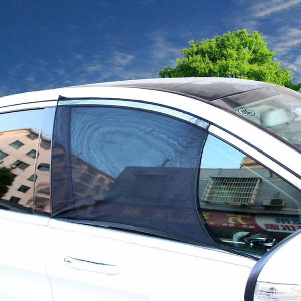 2 PCS Car Front Window Net Yarn Sunscreen Insulation Window Sunshade Cover, Size: 75*50cm - Image 11