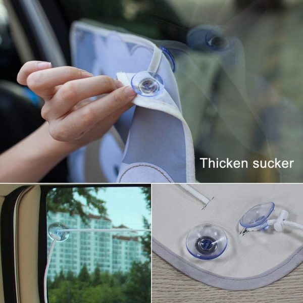 Car Large Rear Window Sunscreen Insulation Window Sunshade Cover, Size: 70*50cm - Image 7