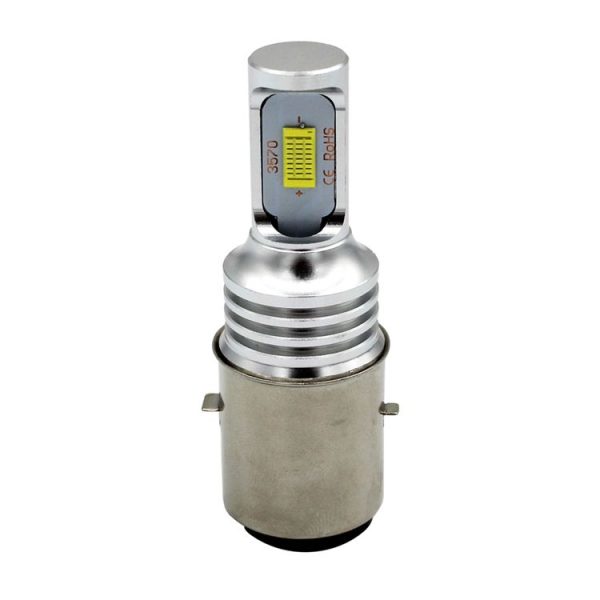 H6 / BA20D 1000LM 72W 6000K White Light 2-LED 3570 Bulbs Motorcycle Headlights, DC 12-24V - Image 2