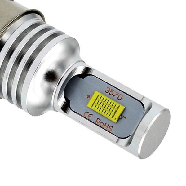 H6 / BA20D 1000LM 72W 6000K White Light 2-LED 3570 Bulbs Motorcycle Headlights, DC 12-24V - Image 5
