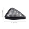2 PCS Triangle Shape DC 12V Motorcycle 9-LED Yellow Light Turn Signal Indicator Blinker Light - Image 3