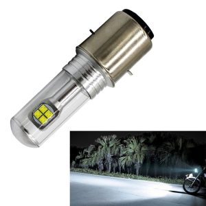 Motorcycle Headlights 750LM 6000K White H6 / BA20D 40W 8-LED Bulbs, DC 12-24V