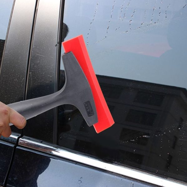 Short Handle Tendon Scraper Car Film Tools Wiper Plate Glass Cleaning Tool (Black) - Image 6