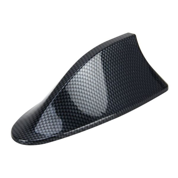Universal Car Carbon lead Material Antenna Aerial Shark Fin Radio Signal Auto SUV Truck Van Roof Shark Fin Antenna Radio Signal Aerial with Radio Function - Image 2