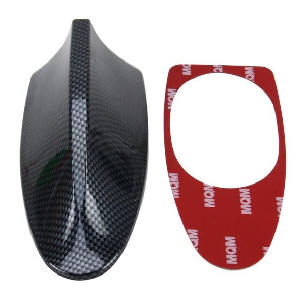Universal Car Carbon lead Material Antenna Aerial Shark Fin Radio Signal Auto SUV Truck Van Roof Shark Fin Antenna Radio Signal Aerial with Radio Function - Image 6