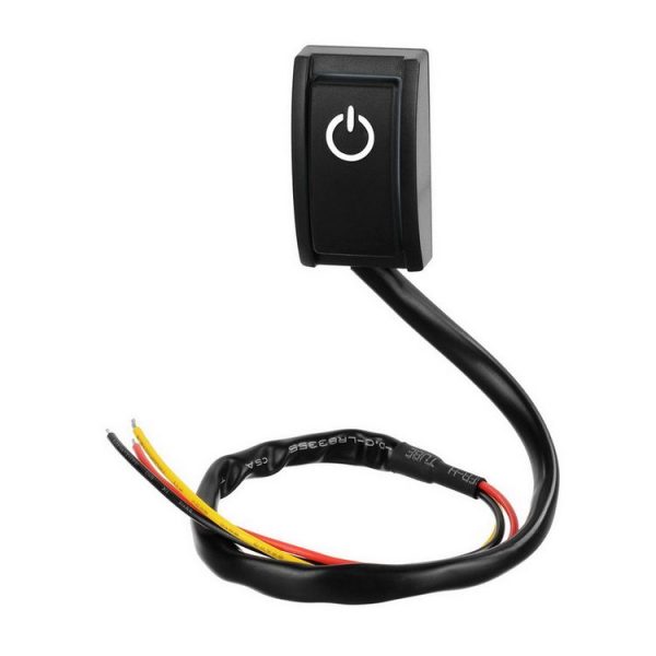Jtron Car DIY Switch Paste Type Button Switch Paste Type Button Switch Double Sided with Adhesive Tape OFF / ON DC 12V / 200mA - Image 2