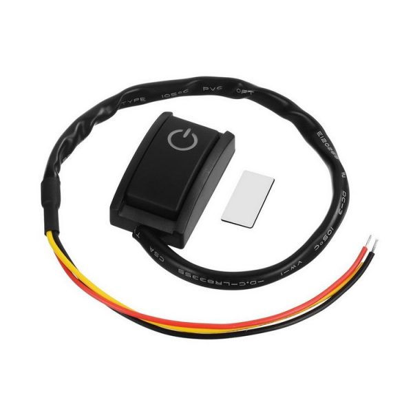 Jtron Car DIY Switch Paste Type Button Switch Paste Type Button Switch Double Sided with Adhesive Tape OFF / ON DC 12V / 200mA - Image 4