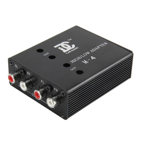 Car Audio Speaker Level Converter High VF Rotates Low VF 4 Ways Auto Car High to Low Impedance Converter Adapter Speaker to RCA Line - Image 2