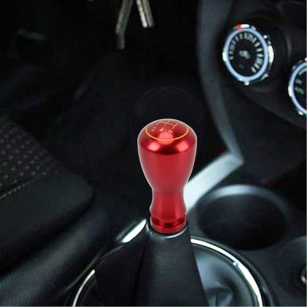 Universal Car Gear Shift Knob Modified Car Gear Shift Knob Auto Transmission Shift Lever Knob Gear Knobs (Red)