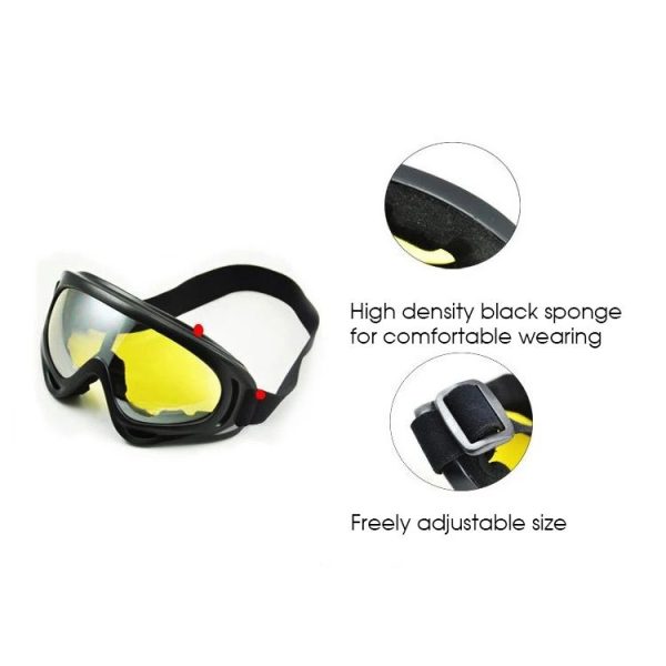 Motorcycle Parts Goggles Anti-UV Goggles Outdoor Windproof Glasses (Brown) - Image 5