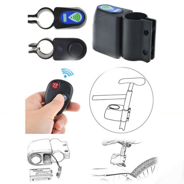 Universal Wireless Security Alarm Bicycle Alarm with Remote Control - Image 6