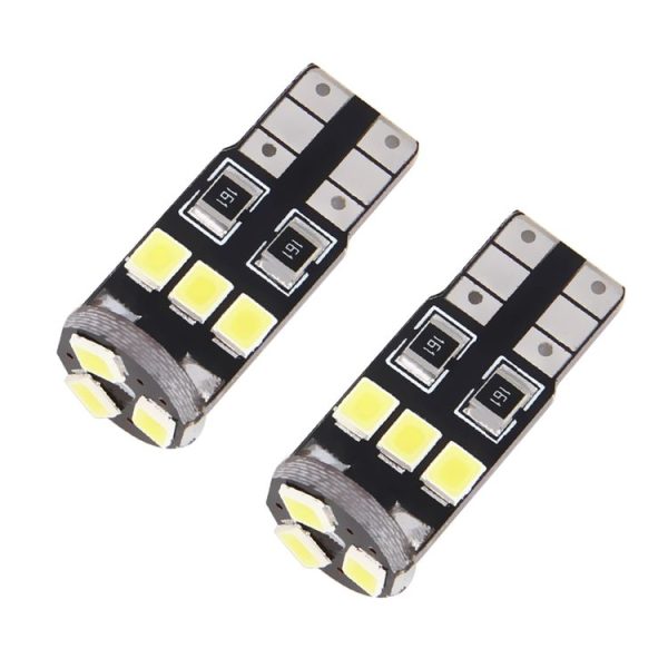 2 PCS T10 / W5W / 194 / 501 1.5W 90LM 6000K 9 SMD-3528 LED Bulbs Car Reading Lamp Clearance Light with Decoder, DC 12V - Image 2