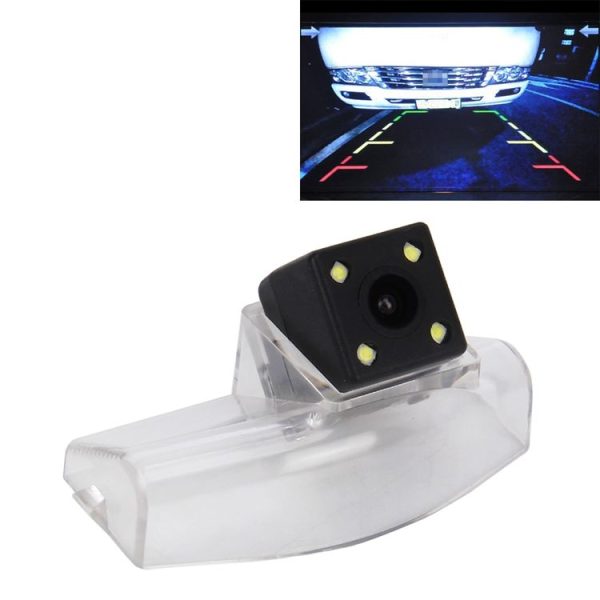 656x492 Effective Pixel HD Waterproof 4 LED Night Vision Wide Angle Car Rear View Backup Reverse Camera for Oversea Version Mazda 2 / 3