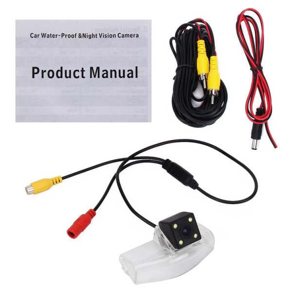 656x492 Effective Pixel HD Waterproof 4 LED Night Vision Wide Angle Car Rear View Backup Reverse Camera for Oversea Version Mazda 2 / 3 - Image 9