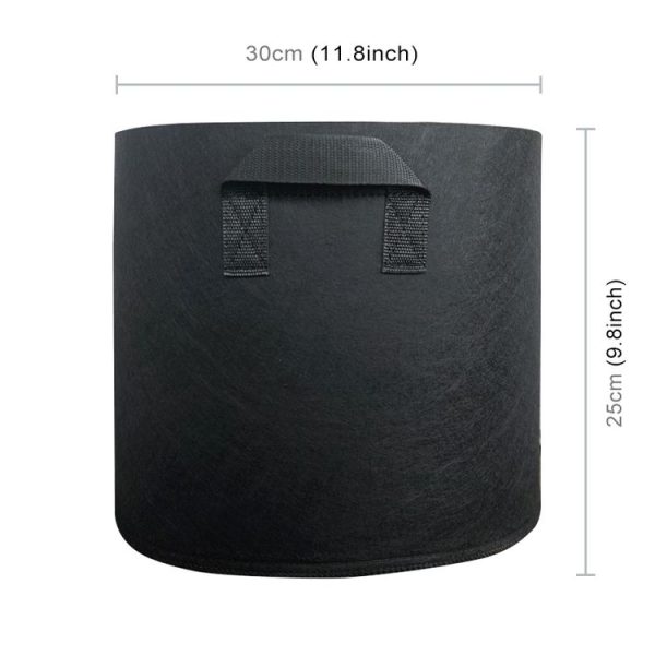 5 Gallon Planting Grow Bag Thickened Non-woven Aeration Fabric Pot Container with Handle - Image 3