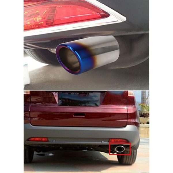 Car Styling Stainless Steel Exhaust Tail Muffler Tip Pipe for VW Volkswagen 1.6T Swept Volume (Blue) - Image 7