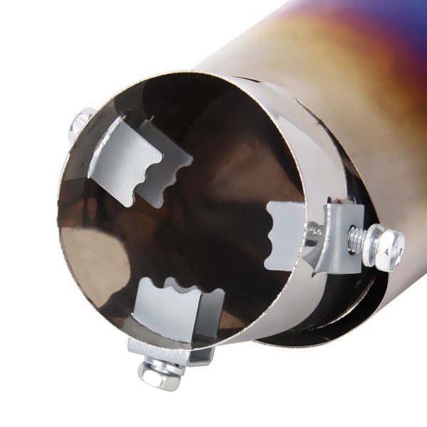 Universal Car Styling Stainless Steel Curved Exhaust Tail Muffler Tip Pipe - Image 6