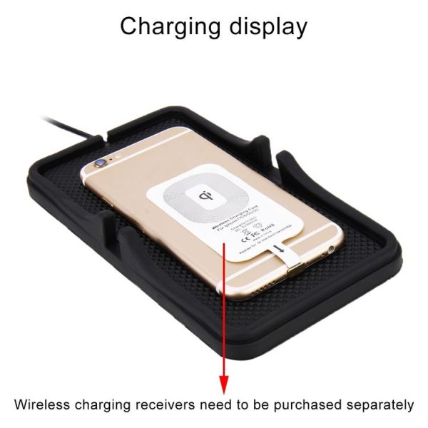 Home Car DC 5V / 2A 5W Fast Charging Qi Standard Wireless Charger Pad, For iPhone, Galaxy, Huawei, Xiaomi, LG, HTC and Other QI Standard Smart Phones - Image 5