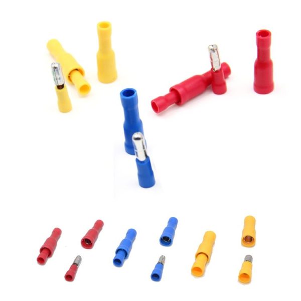 60 in 1 Mixed Cold Press Electrical Insulated Terminals Bullet Solderless Crimp Connectors Kit - Image 2