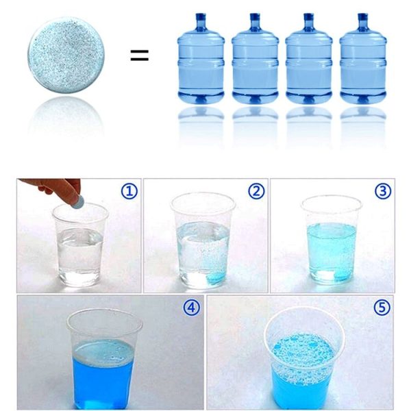 12 PCS Car Solid Wiper Fine Auto Window Cleaning Windshield Glass Cleaner Washer Tablets (1 PCS=4L Water) - Image 6