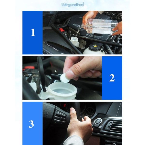 12 PCS Car Solid Wiper Fine Auto Window Cleaning Windshield Glass Cleaner Washer Tablets (1 PCS=4L Water) - Image 8