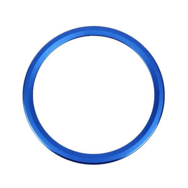 Car Auto Steering Wheel Aluminum Alloy Ring Cover Trim Sticker Decoration for Jaguar (Blue) - Image 2