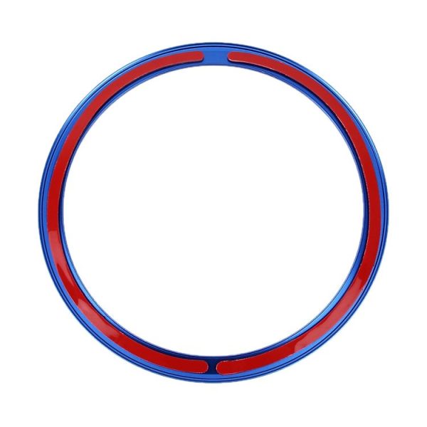 Car Auto Steering Wheel Aluminum Alloy Ring Cover Trim Sticker Decoration for Jaguar (Blue) - Image 3