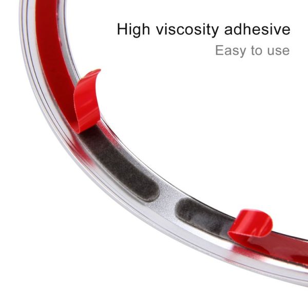 Car Auto Steering Wheel Aluminum Alloy Ring Cover Trim Sticker Decoration for Jaguar (Blue) - Image 4