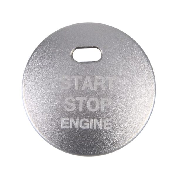 3D Aluminum Alloy Engine Start Stop Push Button Cover Trim Decorative Sticker for Mazda CX4 / CX5 / Axela / ATENZA (Silver) - Image 2