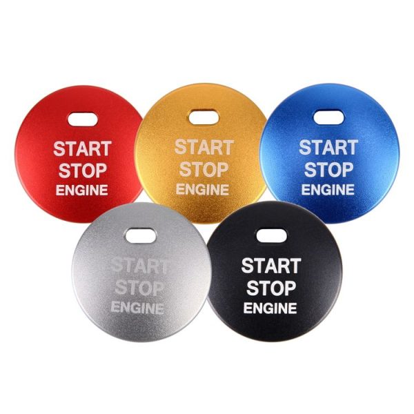 3D Aluminum Alloy Engine Start Stop Push Button Cover Trim Decorative Sticker for Mazda CX4 / CX5 / Axela / ATENZA (Silver) - Image 8