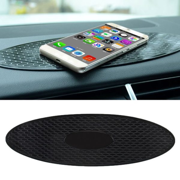 Car Auto Oval Soft Rubber Dashboard Anti-slip Pad Mat for Phone / GPS / MP4 / MP3, Size: 30*9.5cm