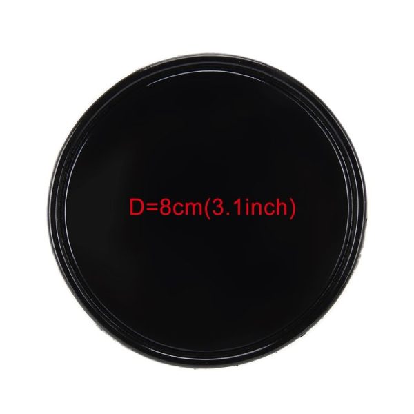 Car Auto Round Soft Rubber Dashboard Anti-slip Pad Mat for Phone / GPS / MP4 / MP3, Diameter: 8cm (Black) - Image 2