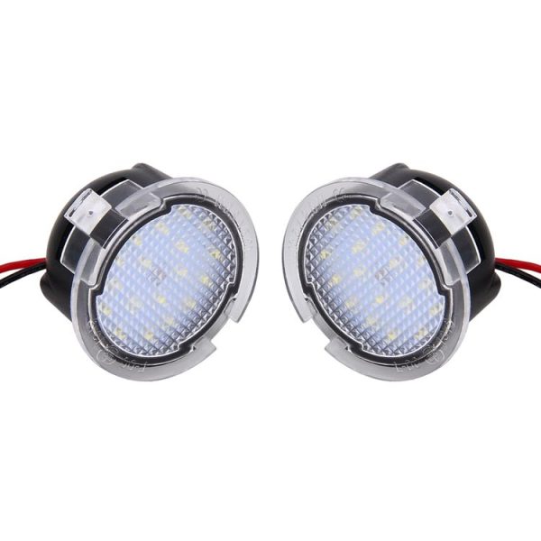 2 PCS DC 12V 2W 6000K 120LM 18-LED Side Rear View Mirror Puddle Lights Lamp for Ford 2013-2017 Explorer / 2015-2017 Taurus / 2015-2017 Edge / 2015-2017 Mondeo - Image 2