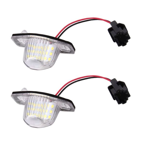 2 PCS DC 12V 2W 120LM 6000K LED License Plate Light 18-SMD 3528 Bulbs Lamps for Honda JAZZ (FIT) 02-17, Odyssay 08-17, Stream 01-05, CR-V 07-17 - Image 2
