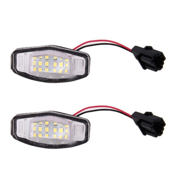 2 PCS DC 12V 2W 120LM 6000K LED License Plate Light 18-SMD Bulbs Lamps for Honda Civic VII4 / 5D 01-05, VIII 06-17, City 4D 03-09, Lengend 99-04 - Image 2
