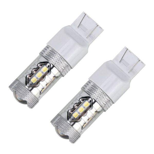 2 PCS T20 / 7440 5W 250LM 6000K Car Auto Turn Light Reversing Lights 16LEDs SMD-2835 Lamps, DC 12V (White Light) - Image 2