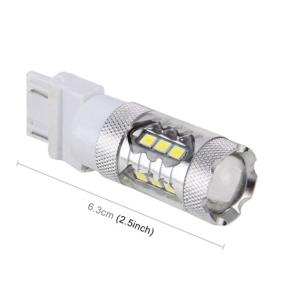 2 PCS T20 / 7440 5W 250LM 6000K Car Auto Turn Light Reversing Lights 16LEDs SMD-2835 Lamps, DC 12V (White Light) - Image 3