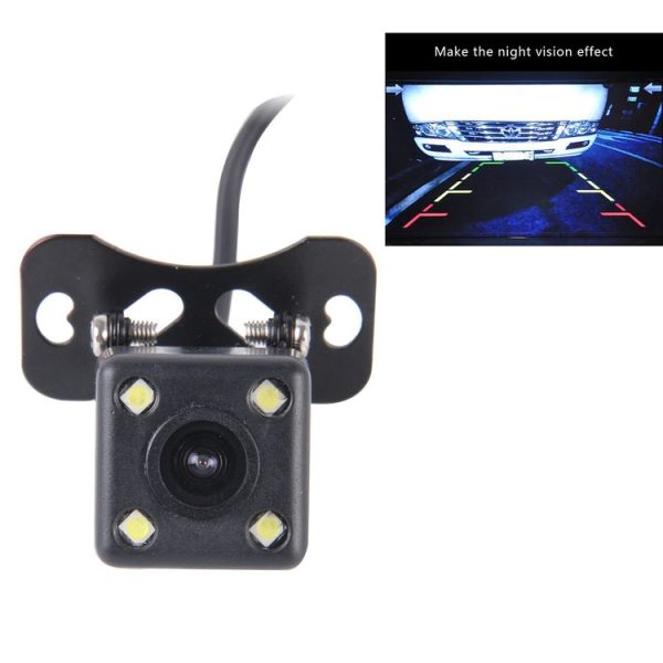 720x540 Effective Pixel PAL 50HZ / NTSC 60HZ CMOS II Waterproof Universal Car Rear View Backup Camera With 4 LED Lamp, DC 12V, Wire Length: 4m