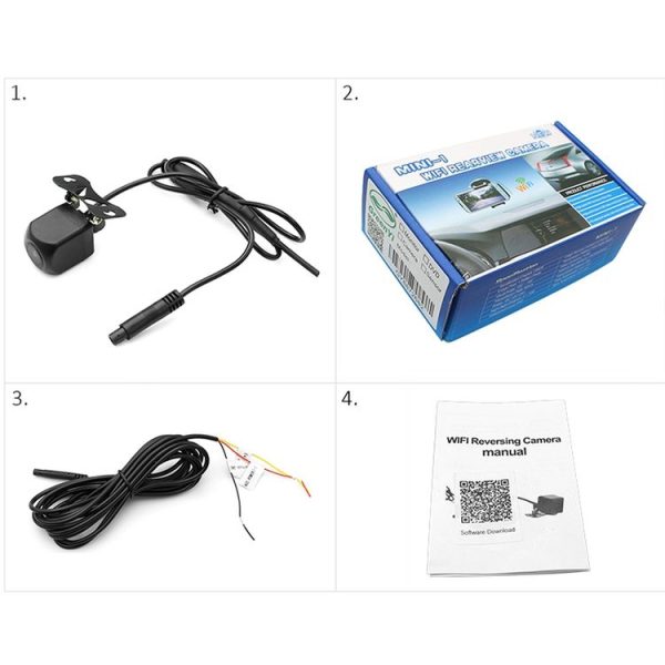 IP66 Waterproof Night Vision Mini WiFi Reversing Car Camera, Night Vision Distance: 5-10m - Image 6