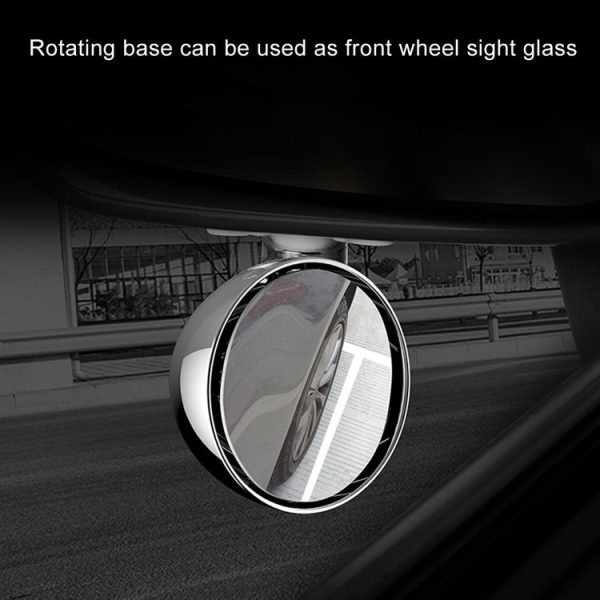 3R-044 Auxiliary Rear View Mirror Car Adjustable Blind Spot Mirror Wide Angle Auxiliary Rear View Side Mirror (Black) - Image 11