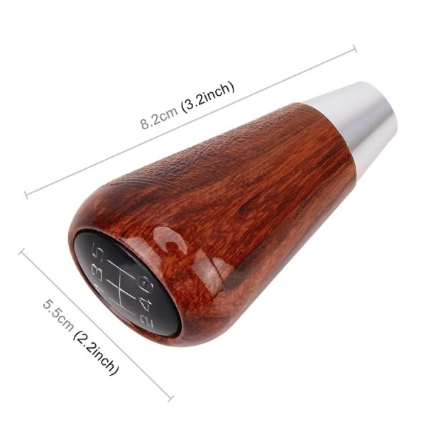 Universal Vehicle Modified Resin Shifter Manual 6-Speed Gear Shift Knob, Size: 8.2*5.5cm (Brown) - Image 3