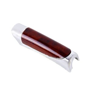 SHUNWEI SD-2002 Car Auto Universal Plastic Anti Slip Parking Hand Brake Cover Case Sleeve Black with Sticker Strip (Brown)